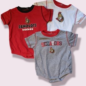 Ottawa Senators Reebok Onesies (set of 3)